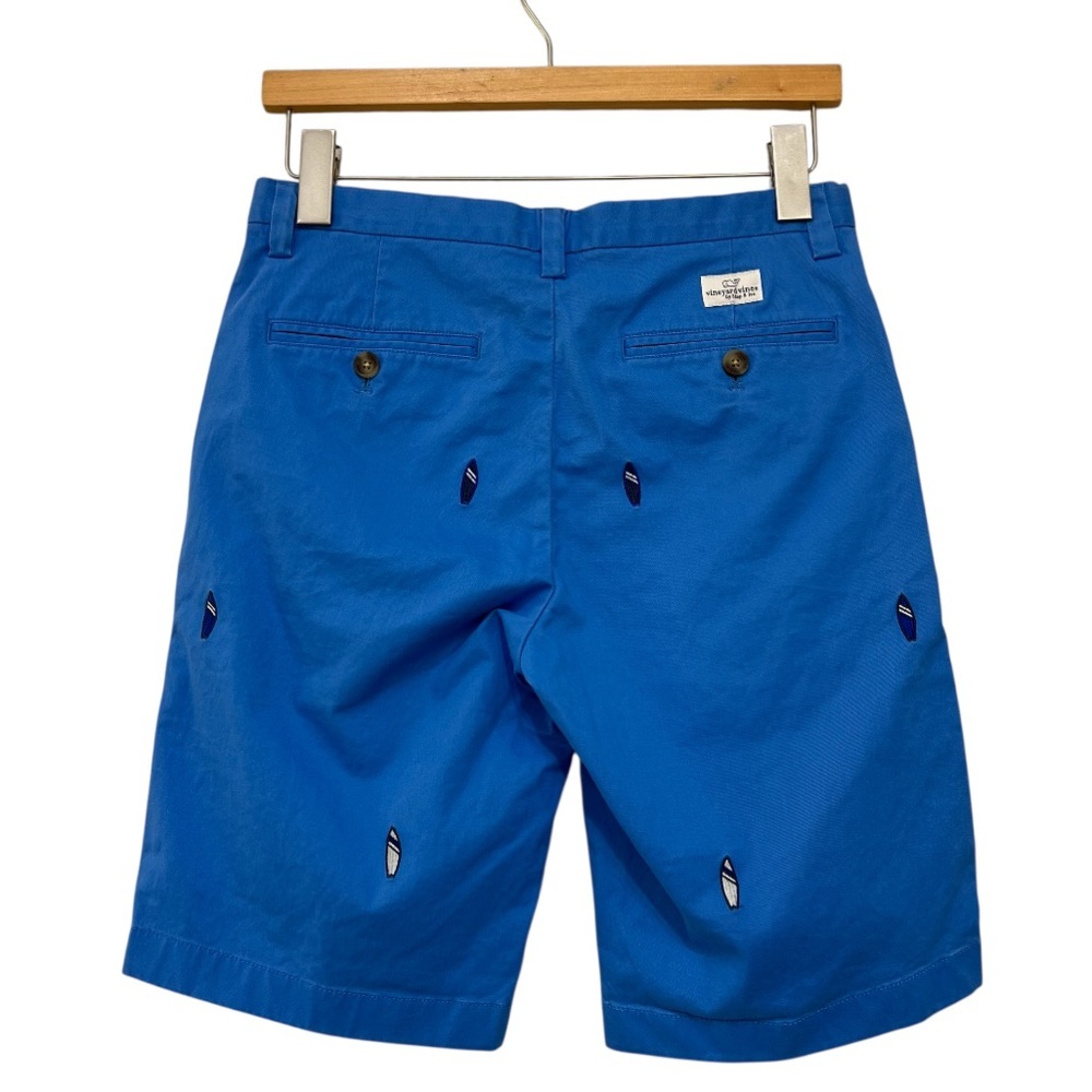 Vineyard Vines Embroidered Surfboard Stretch Shorts Blue - Picture 3 of 8